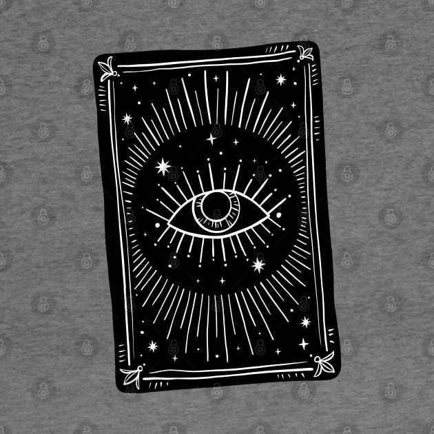 fortune-telling card with all seeing eye by OccultOmaStore